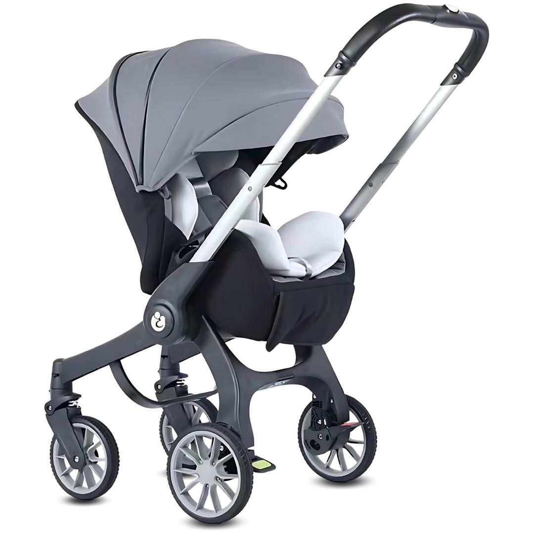 Coche Carriola Mecedora 3 en 1 «DUNKIN II» de Lujo Gray